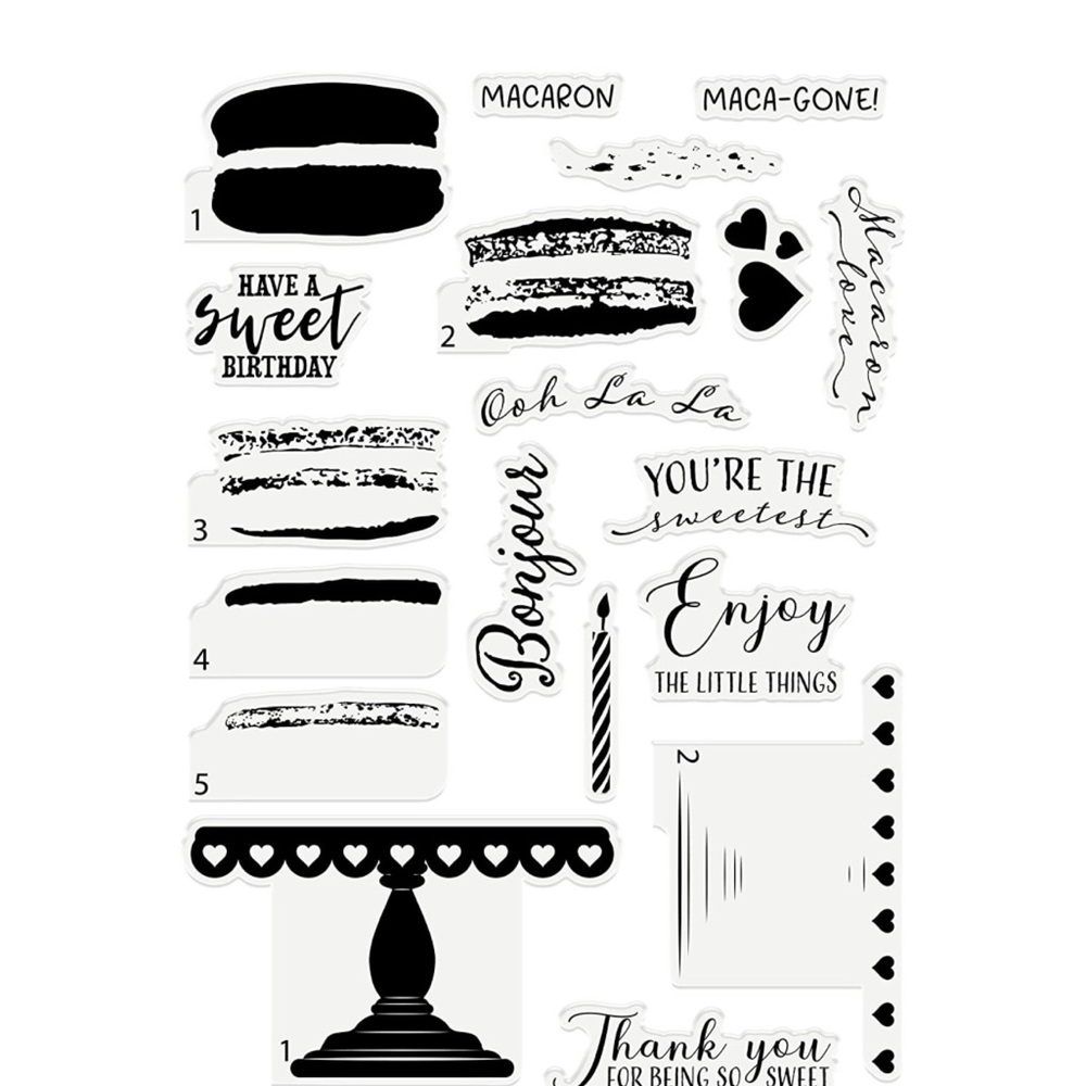 22pc Macarons Stamp & Die Set - Picture 13 of 15